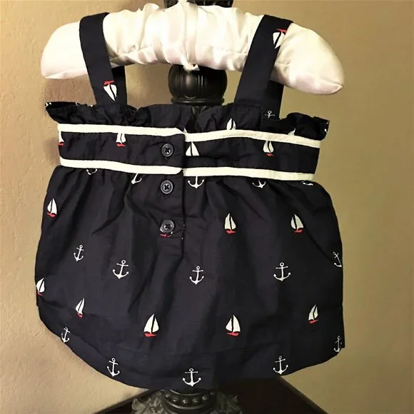 JANIE AND JACK Sailboat and Anchor Top 6-12Months - Picture 4 of 10